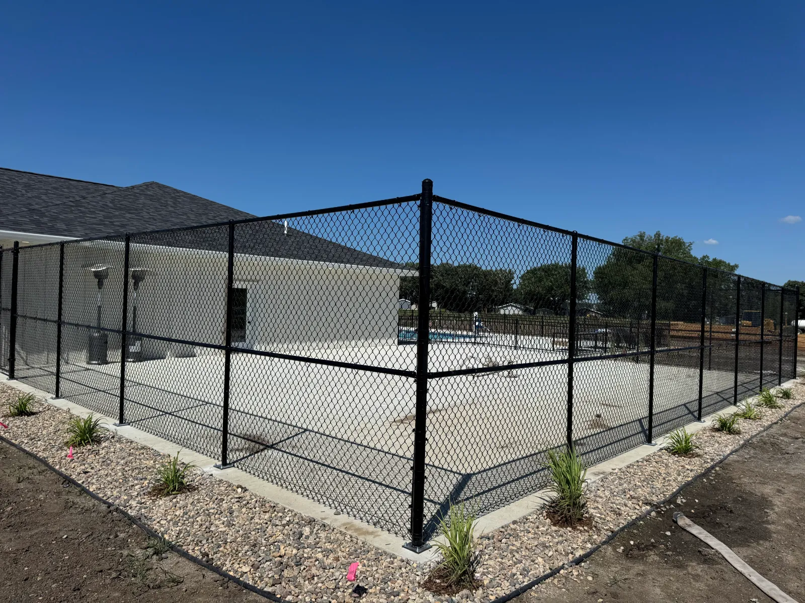 Chain link fence