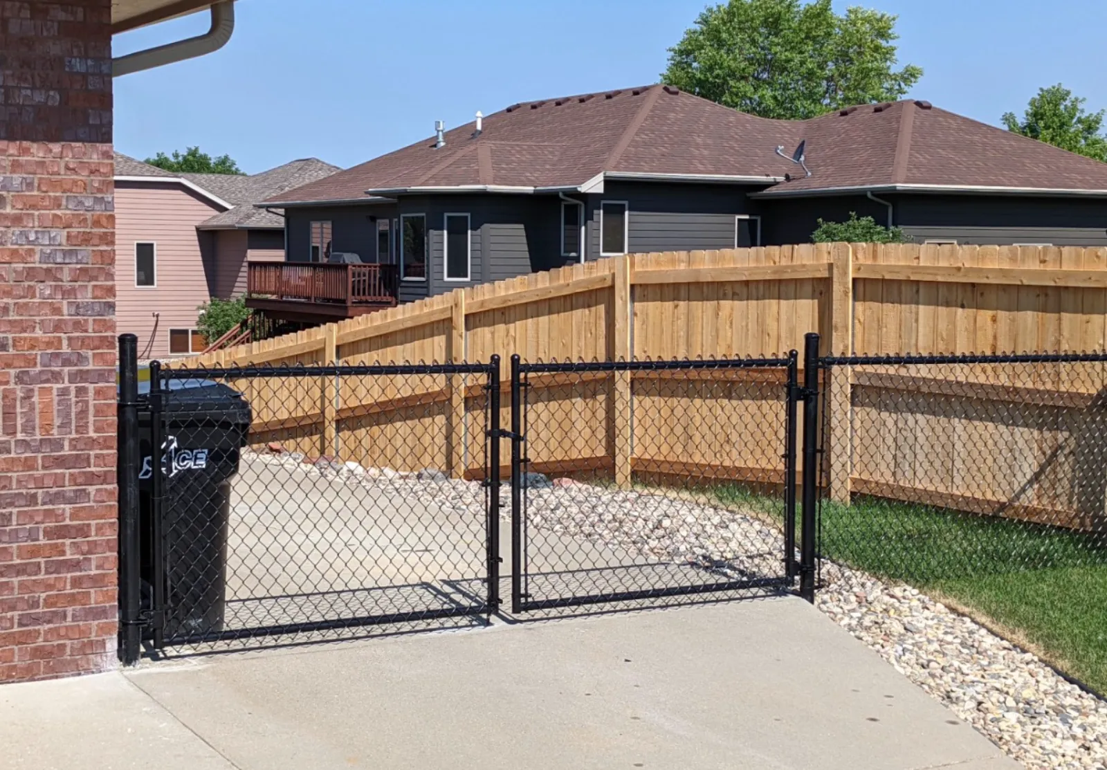 Chain link fence