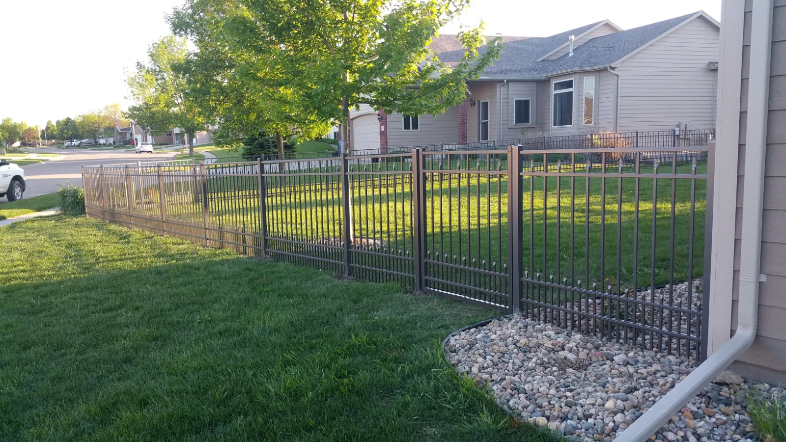 Ornamental steel fence