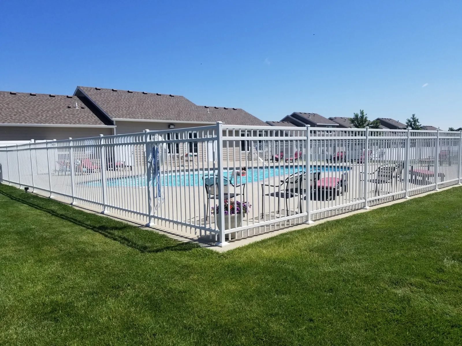 Ornamental iron fence