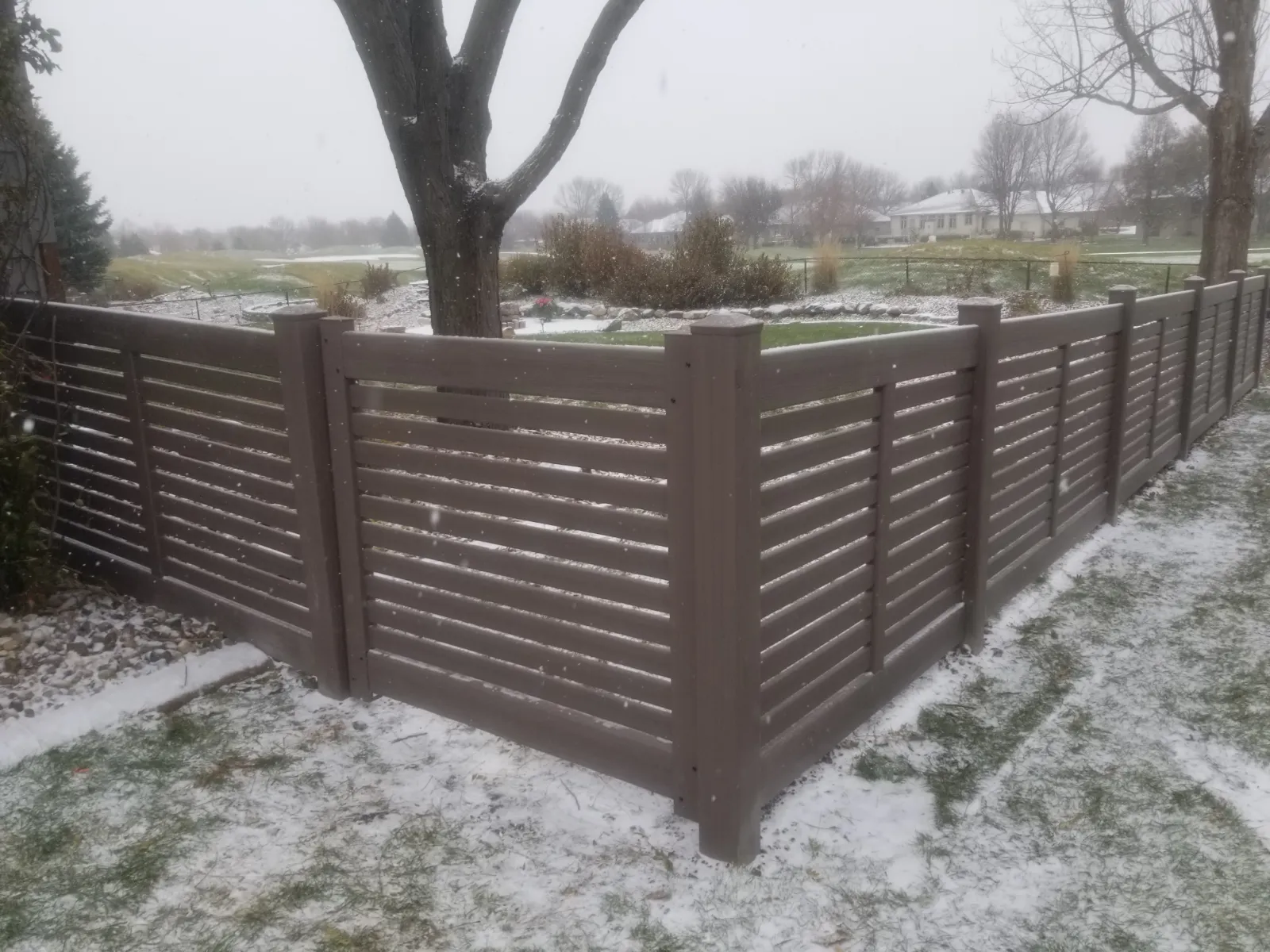 Vinyl fence