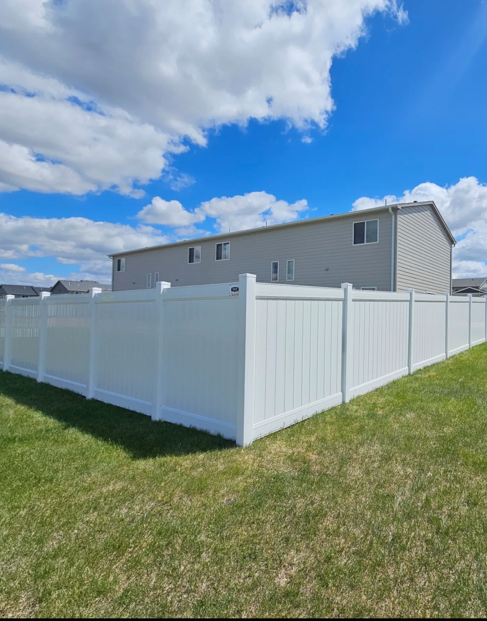 Vinyl fence