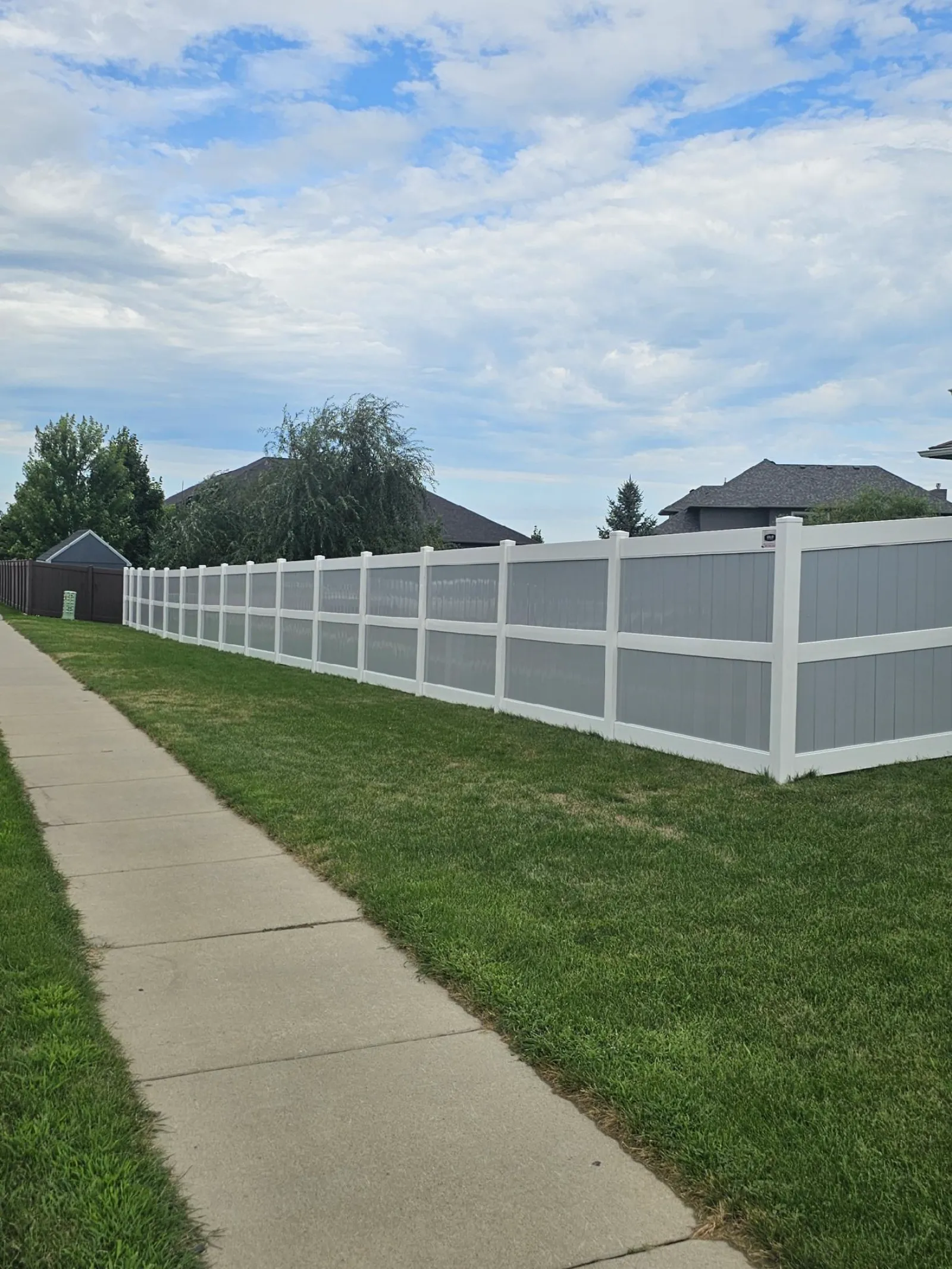 Vinyl fence