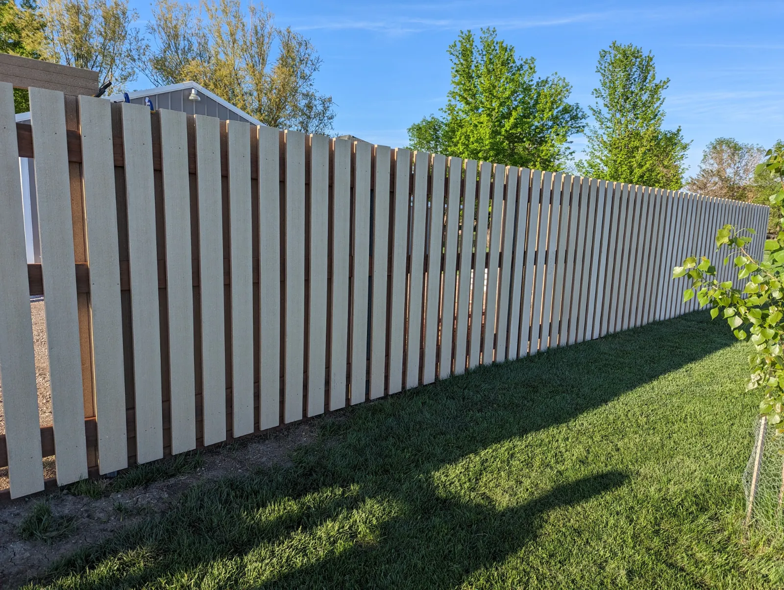 Wood fence