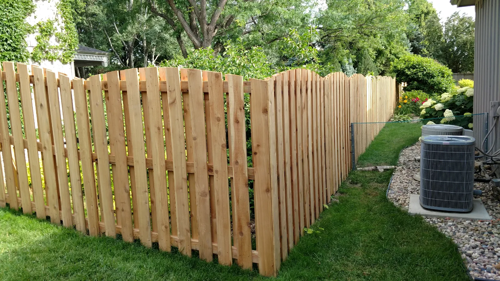 Wood fence