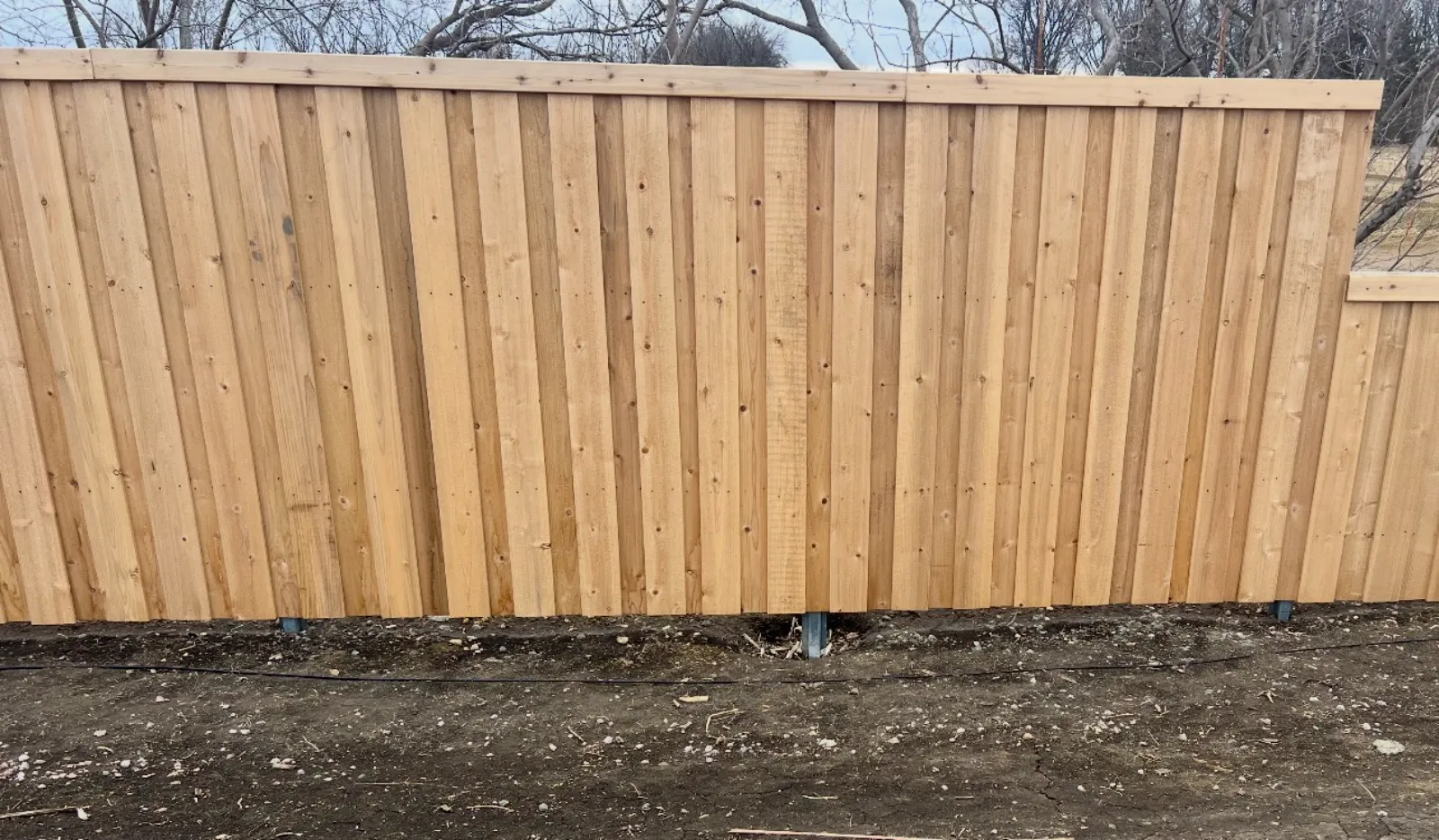 Wood fence